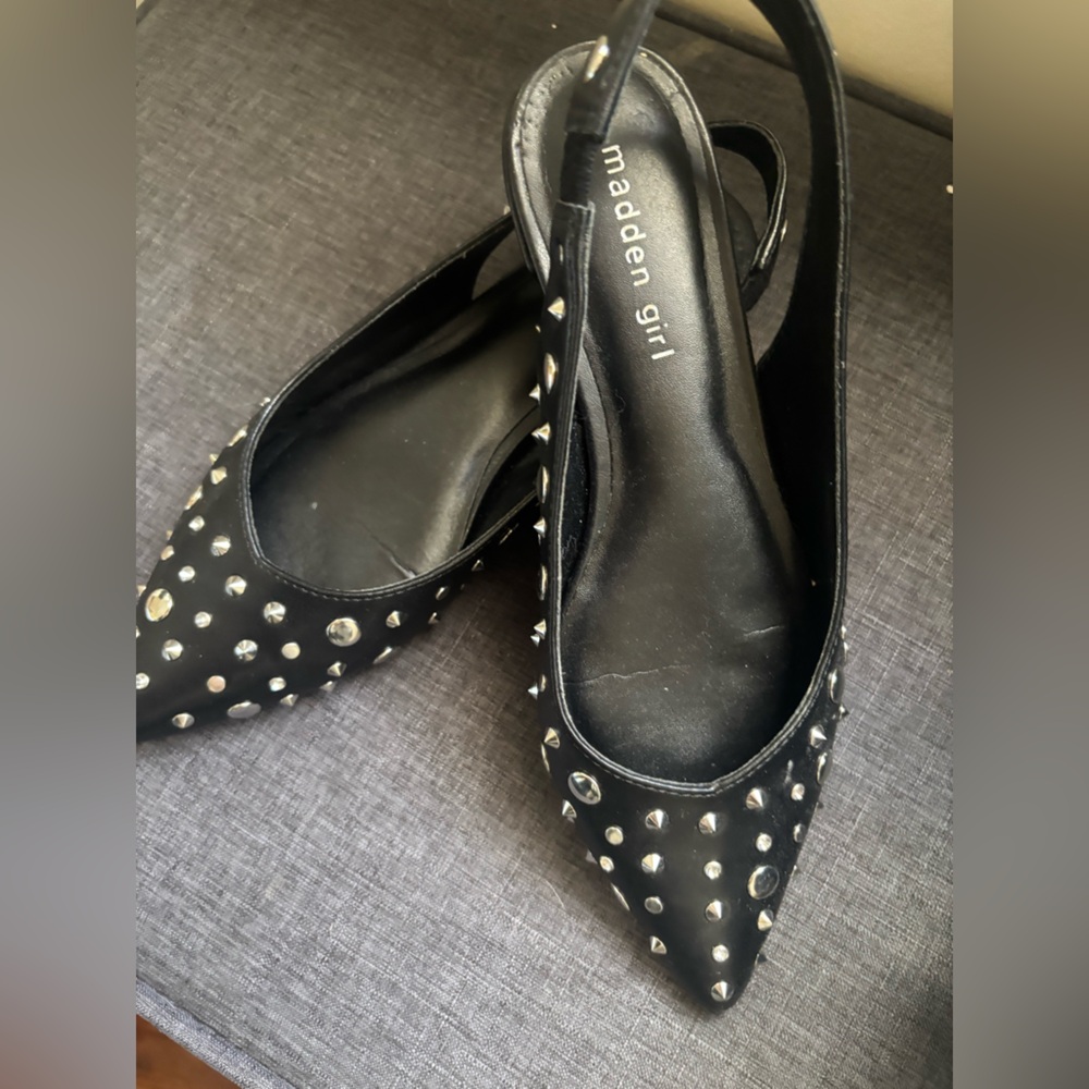 Madden Girl Black Studded Women's Shoes